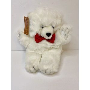 American Wego 9” Sitting Bear Stuffed‎ Animal Plush Red Bow Fiesta W/ Tag 0787NW